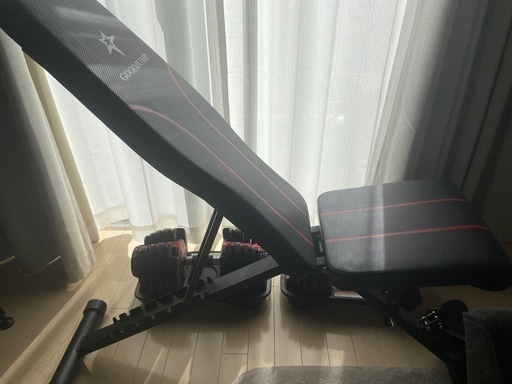 インクラインベンチ&可変式ダンベル 6.75kg 2個セット トレーニング 