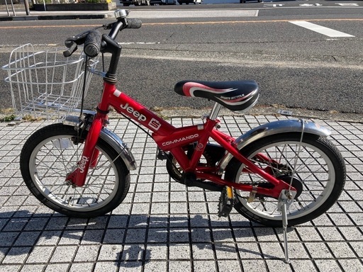 ジュニアマウンテン】16インチ JEEP製❗️サイドスタンド付 前後タイヤ