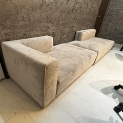FrancFranc】美品 メーネ&ソファ カウチ L ライトグレー（W1460）