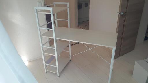 ニトリ PCデスク引き出し付 ニトリ デスクエリン 引き出し付き 幅90cm