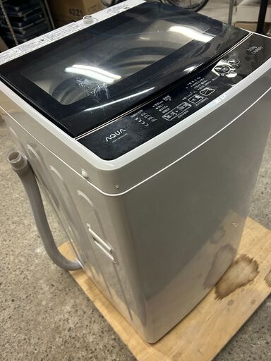 AQW-G50GJ(W) 全自動洗濯機 5kg アクア 中古品 ホワイト コンパクト  