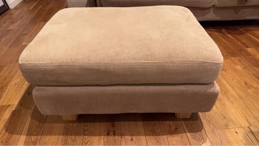 値下 展示品 24年製 ウニコ グレイグ カバーリング オットマン キャメル