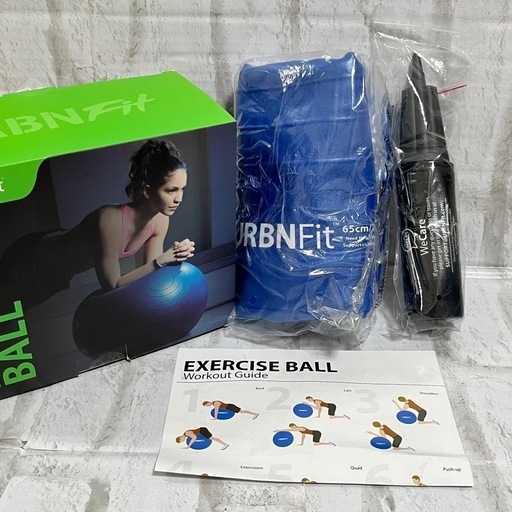 URBNFit EXERCICEBALL KIT バランスボール ブルー65cm URBNFit EXERCICEBALL KIT バランスボール ブルー65cm