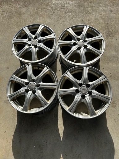 トヨタ プリウス用アルミホイール 15×6J 5穴 PCD100 トヨタ純正 4本セット
