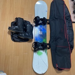 BURTON - バートンスノーボード、ビンディング、ブーツ、ケース一式 バートンBURTON板、ビンディング、ブーツ、ケースセット！