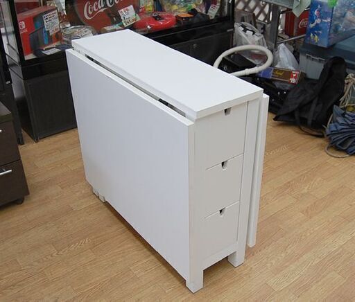 訳あり】IKEA ゲートレッグテーブル 折りたたみ 幅152×奥80×高74.5cm