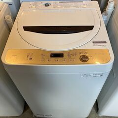 シャープ　SHARP　2021年製　全自動洗濯機　6.0kg　ES-GE6E