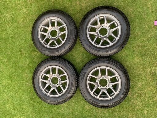 タイヤ、ホイール JA11 ジムニー純正 エンケイ アルミ スタッドレス！