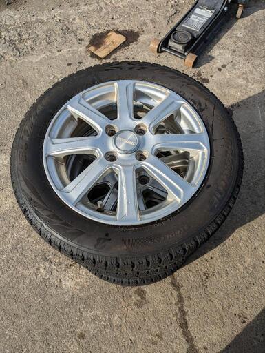 155/65R14 社外アルミスタッドレスセット 軽自動車全般 ブリジストン 