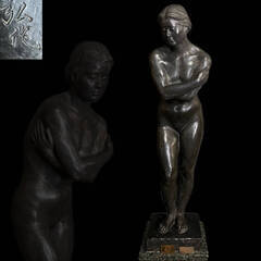 ブロンズ像☆81467高さ560イタリー製 西洋アンティーク