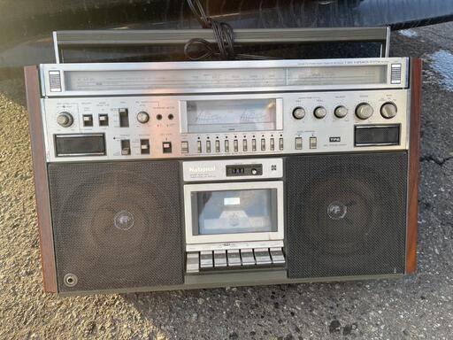 ナショナル　ラジカセ　RX-5700 ジャンクにて 昭和レトロ ラジカセ RX-5620 national ナショナル ジャンク
