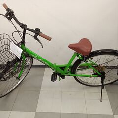 ☆ジモティ割あり☆ 自転車 27インチ グリーン クリーニング済み TC1159