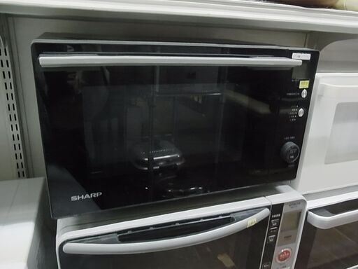 SHARPシャープ電子レンジRE-TF17S500W黒ブラック縦開きフラット庫内 