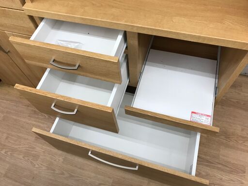 ☆ジモティ割あり☆ ニトリ コパン 食器棚 ナチュラル H181×W80×D40 