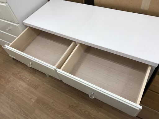 収納家具 ☆ジモティ割あり☆ アルファタカバ チェスト ホワイト H85 