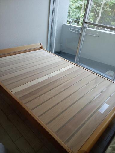 西川 フットタイプ　ベッドフレーム　ダブル 引取可 西川 フットタイプ ベッドフレーム ダブル 引取可