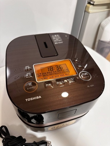 東芝IHジャー炊飯器 備長炭かまど本羽釜 RC-4ZPJ-T 2.5合 (koooook 