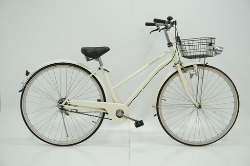 Asahi 27インチ シティサイクル ブラック 前バスケット付きあさひ 