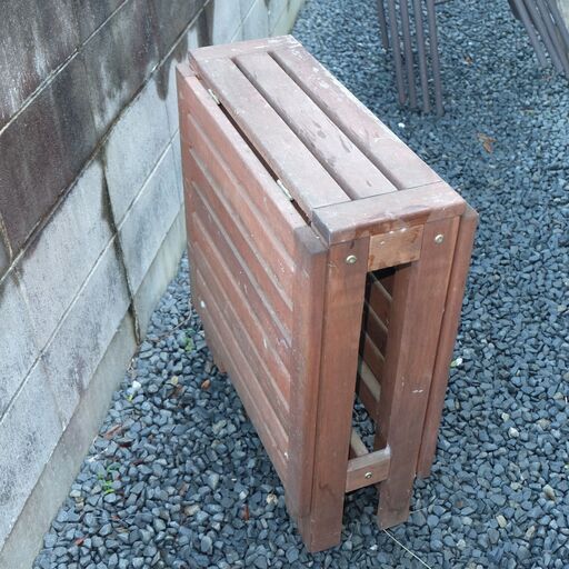 IKEA APPLARO エップラロー 折りたたみテーブル 無垢材 天然木