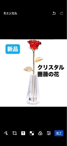 新品⭐️ バラの花 K9クリスタル 結婚記念日 誕生日 プレゼント 妻 彼女 女性 人気