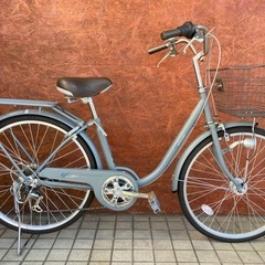 [DAINICHI]Valeriano 26吋 ファッションタウンサイクル DAINICHI VALERIANO シティサイクル 6速ギア26インチ 街乗り