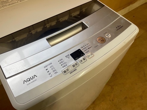 110892 アクア4.5㎏洗濯機 2018年製 {季節}のおすすめアイテム