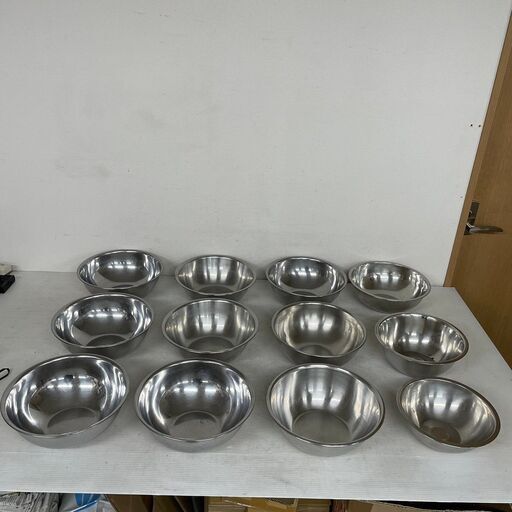 ステンレス ボール  12個セット業務用 厨房機器 キッチン用品 台所用品 料理 調理器具 N0472