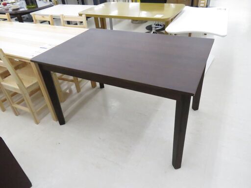 北海道 千歳市/恵庭市 近郊配送 木目調 ダイニングテーブル ブラウン