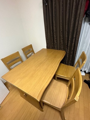 NITORI/ニトリ ダイニング昇降テーブル DBR COLLABO120DT【ユーズド