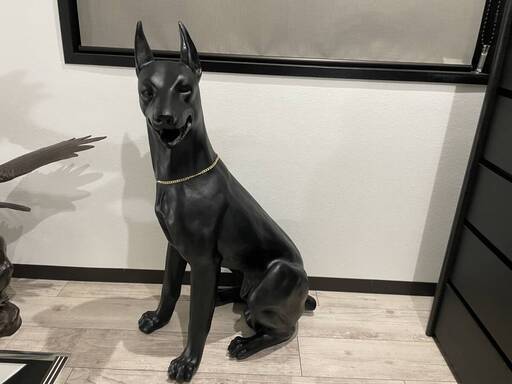 ドーベルマン 置物 犬 小売業者 ドーベルマン 置物 オブジェ Amazon.co