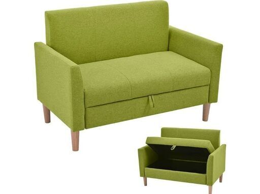 収納付きソファ(引き取り限定) みたん！収納付きグレーソファ