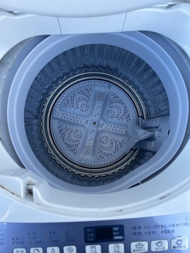 近隣配達無料 SHARP 洗濯機 ES-T710 7kg 30日迄！SHARP 7kg 洗濯機【