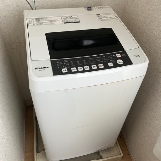 11/30まで！！ 5.5kg 洗濯機　HISENSE ハイセンス　HW-T55C ユーズド