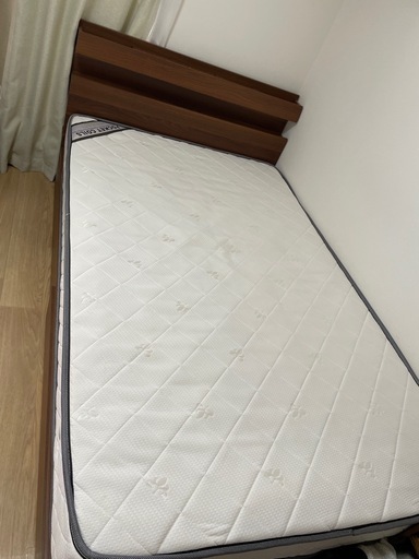 ニトリ ダブルベットフレーム収納付 ニトリ ホワイト 収納 コンセント