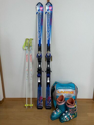 値下げ中【ATOMIC Red Starスキー板&ビンディング 156cm 黒/オレンジ