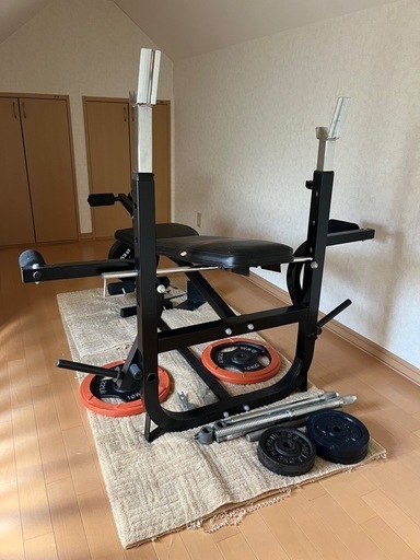 42キロ✕2 ダンベル ダンベル片方42キロセット！ ダンベルを使った上腕