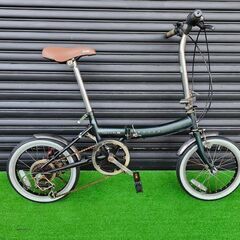 D438☆ 10000円☆ 折りたたみ中古自転車 ローバーMINI【16インチ