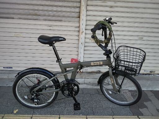 折りたたみ自転車 【手渡し値下げ可】jeep JE-206G ほぼ新品 