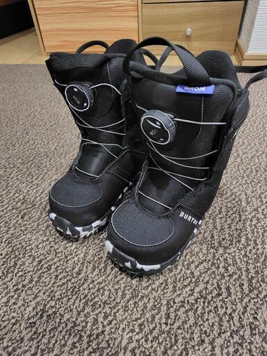 超美品 バートン グロム ボア 20.0 スノボ ブーツ 中古 子ども用 21⁄22