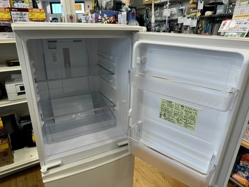 ♦SHARP ノンフロン冷凍冷蔵庫 【2015年製】SJ-D14B-W ⭐️SHARPノンフロン冷凍冷蔵庫 SJ-D14B-W⭐️