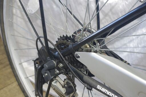 中古」26インチファミリーサイクル/オートライト/外装6段変速 シティ