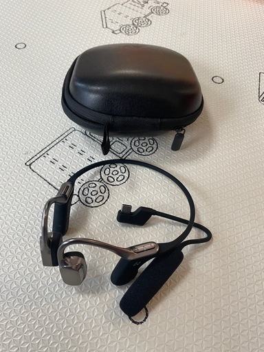 AVIOIT WB-E1M-BK 骨伝導イヤホン メタリックブラック ブルートゥースイヤホン 骨伝導イヤホン metallic black WB-E1M-BK [骨