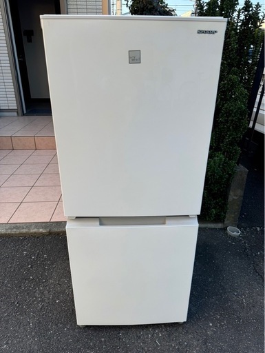 中古 シャープ 2ドア冷蔵庫 152L (SJ-15E8) 2020年製 白 SHARP（シャープ） 冷蔵庫 中古 SHARP SJ-15E8-KW 2020年製 2ドア 152L