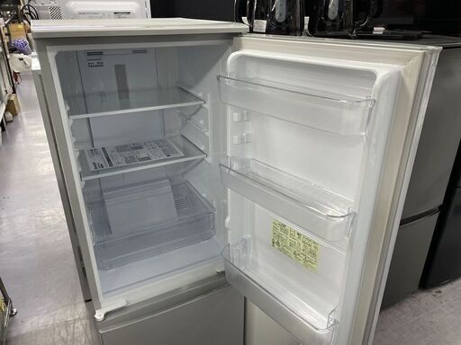 冷蔵庫 2ドア 167L 2016年製 シャープ SJ-D17B シルバー 100Lクラス 