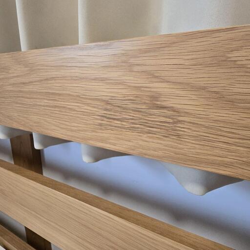 MUJI 無印良品 木製ベッド オーク材突板 ダブル すのこベッド 引越