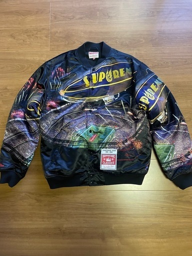 Supreme×ミッチェルアンドネスコラボ 入手困難 スタジャン SS22