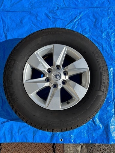 ランドクルーザープラド150後期 純正アルミタイヤセット4本 265/65R17
