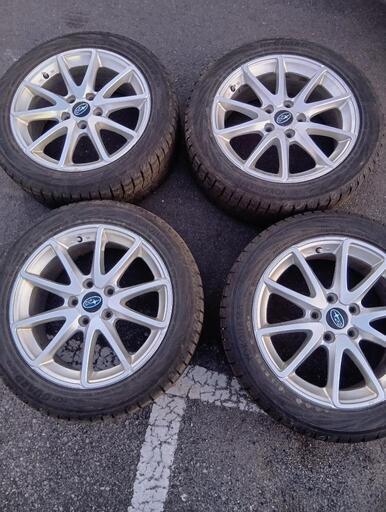 スバルXV純正アルミホイールスタッドレスタイヤ付き4本セット225/60R17
