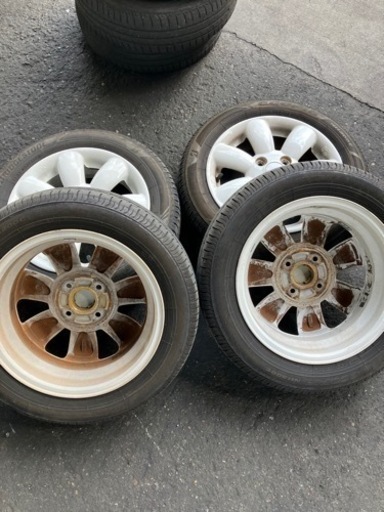 スズキ ラパン純正14インチ 22年 155/65R14 4本 ラパン アルミ