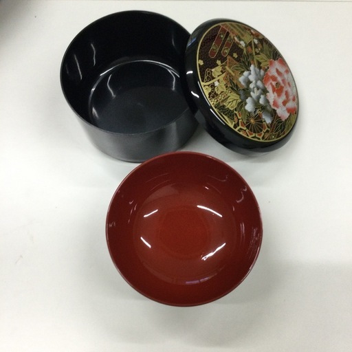 吸物椀 黒 小夜 5客セット 汁椀 お椀 – 山家漆器店 ちらし桶